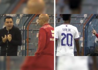 El trato del 4º árbitro a Xavi y Vinicius que indigna al Madrid