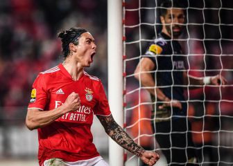 Darwin rescata un punto en el pinchazo del Benfica en casa