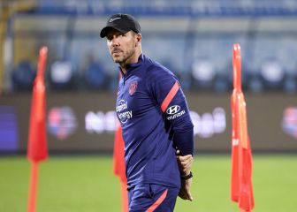 Cónclave de Simeone y Vivas con la plantilla del Atlético