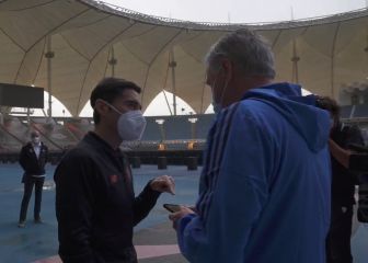 El momento en el que Ancelotti y Marcelino recuerdan el partido que se enfrentaron