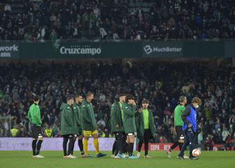 El Betis condena lo ocurrido
en el derbi copero suspendido