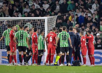 El Betis-Sevilla se reanuda hoy