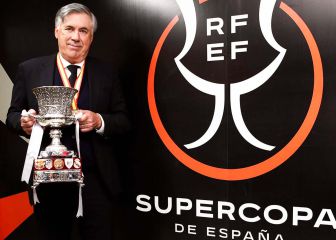 Celebración irónica de Ancelotti: 