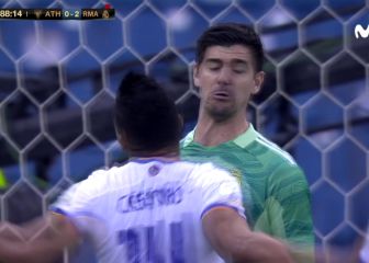 ¡Pero qué salvajada Courtois! De locos cómo le paró el penalti a Raúl García