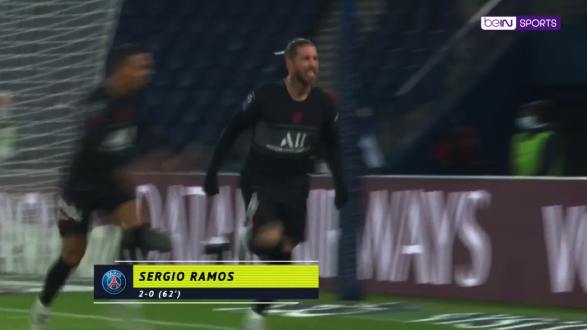 Ganas es poco: vean el gol y la celebración de Ramos y lo entenderán todo