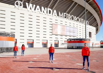 Aleixandri, Menayo, Ludmila y Lola, en el Paseo de Leyendas