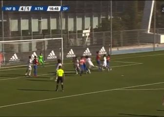 El hijo de Marcelo modo CR7 en el mini-derbi ante el Atleti
