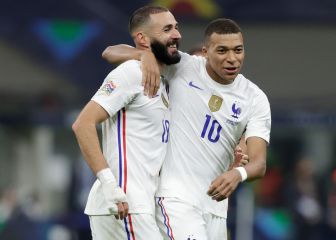 Benzema encumbra a Mbappé