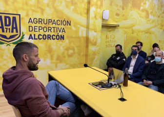 Dani Jiménez se despidió del Alcorcón entre lágrimas