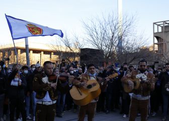 El zaragocismo acompaña a los mariachis en las protestas