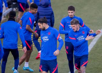 Suárez y João, ataque del Cholo