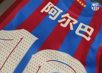 ¿Por qué las camisetas del Barça tienes caracteres chinos?