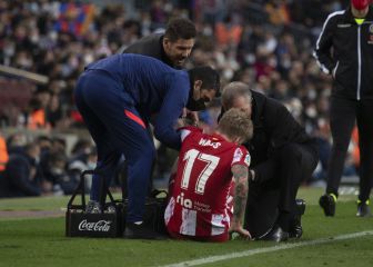 Polémica por la reacción de Simeone con Wass cuando cae lesionado