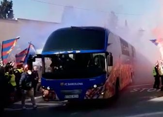 Así ha sido el recibimiento al Barça al llegar al Camp Nou