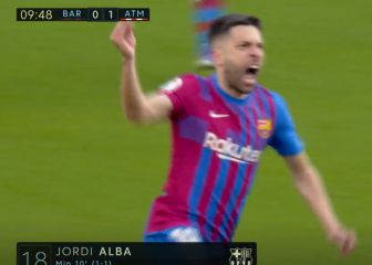 El golazo tremendo de Alba al Atlético: ¿la volea del año?