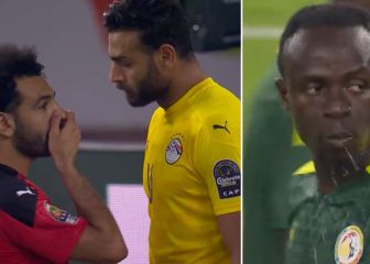 Penalti para Mané, Salah avisa a su portero lo detiene