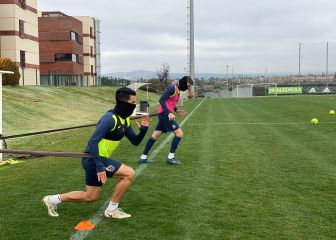 El Fuenlabrada se entrena en Las Rozas