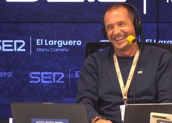 Borja Iglesias en directo en El Larguero y pasa esto: Carreño no daba crédito y no paraba de reír