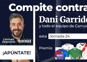 ¡Esta jornada 24 demuestra en Biwenger que sabes más que Dani Garrido y llévate la camiseta de tu equipo!