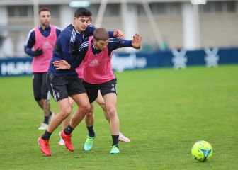 Con el once de gala en Vallecas