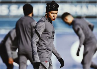 El entrenamiento del PSG antes del partido frente al Madrid