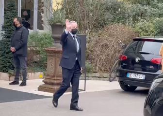 Florentino y Al-Khelaïfi salen del restaurante a horas del partido