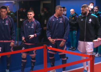 Lo de Benzema y Mbappé en el túnel se hizo TT al instante: 