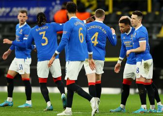 El Rangers le saca los colores al Dortmund sin Haaland
