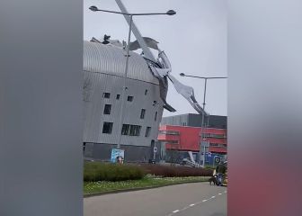 Aterradoras imágenes en un estadio de Holanda