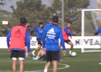 Último entrenamiento del Real Madrid antes de la visita del Alavés