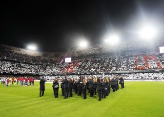 Habrá tifo y miles de banderas en Mestalla para recibir al Athletic