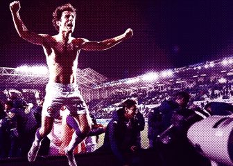 Una 'bala viola' directa al lateral y el corazón del Bernabéu: Álvaro Odriozola