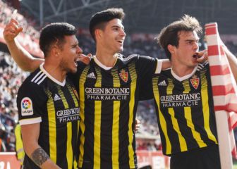 Un final loco en El Molinón da la victoria al Zaragoza