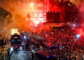 Histórico recibimiento al Valencia antes de la semifinal
