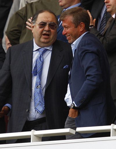 Alisher Usmanov y Roman Abramovich, en 2009.