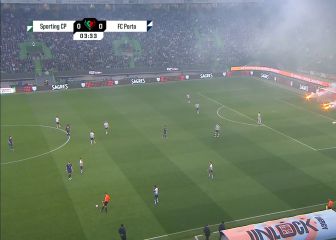 El bengaleo en el José Alvalade que obligó a detener a los tres minutos el Sporting-Oporto