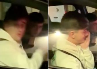 Un aficionado da un susto y sorprende a Gavi: la reacción de Pedri en el coche es única