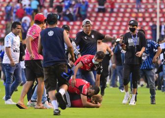 La salvaje pelea entre los aficionados de Atlas y Querétaro