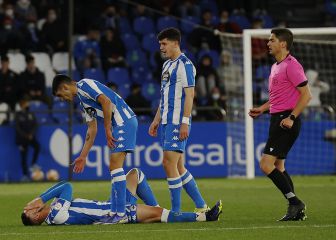 Álvaro Rey, una entrada con mal pie en el Deportivo