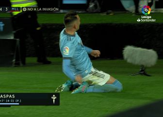 Aspas se aprovecha del tema de la jornada para resolver en el 97' el partido más loco de LaLiga