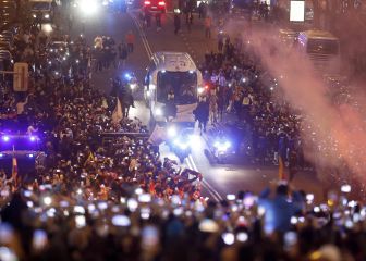 'Quedada Blanca' en el Bernabéu para recibir al bus del equipo