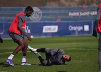 El pisotón a Mbappé que asusta al PSG: Duda para el Madrid
