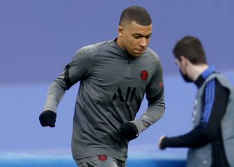 El entrenamiento del PSG en el Santiago Bernabéu