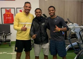 Fernando se recupera junto al delantero del Barça Ansu Fati