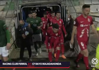 El Racing Ferrol sella in extremis el triunfo ante el Majadahonda