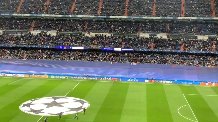 El momento más esperado fue así: el Bernabéu cuando la megafonía dijo Mbappé