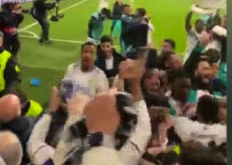 Locura total en la grada: Militao, Rodrygo y Alaba con una silla