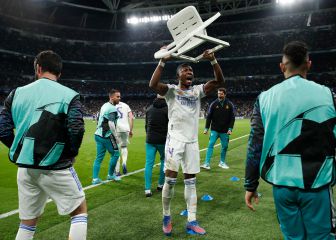 Alaba explica su celebración
con la silla que se ha hecho viral