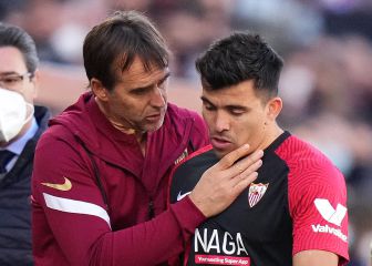 El Sevilla reza por Acuña pero vuelve al grupo Montiel