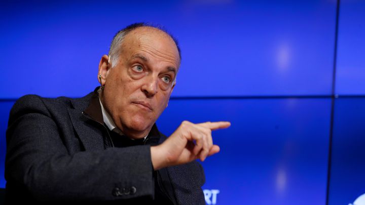 Tebas: "No sé si Haaland tendría sitio en este Madrid"
